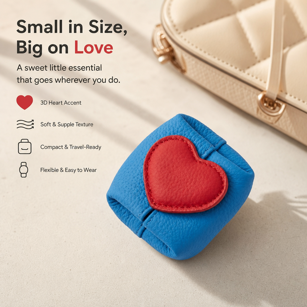 🥹💖A small, divine luxury gift for jewelry lovers --Sweetheart Mini Leather Clutch✨