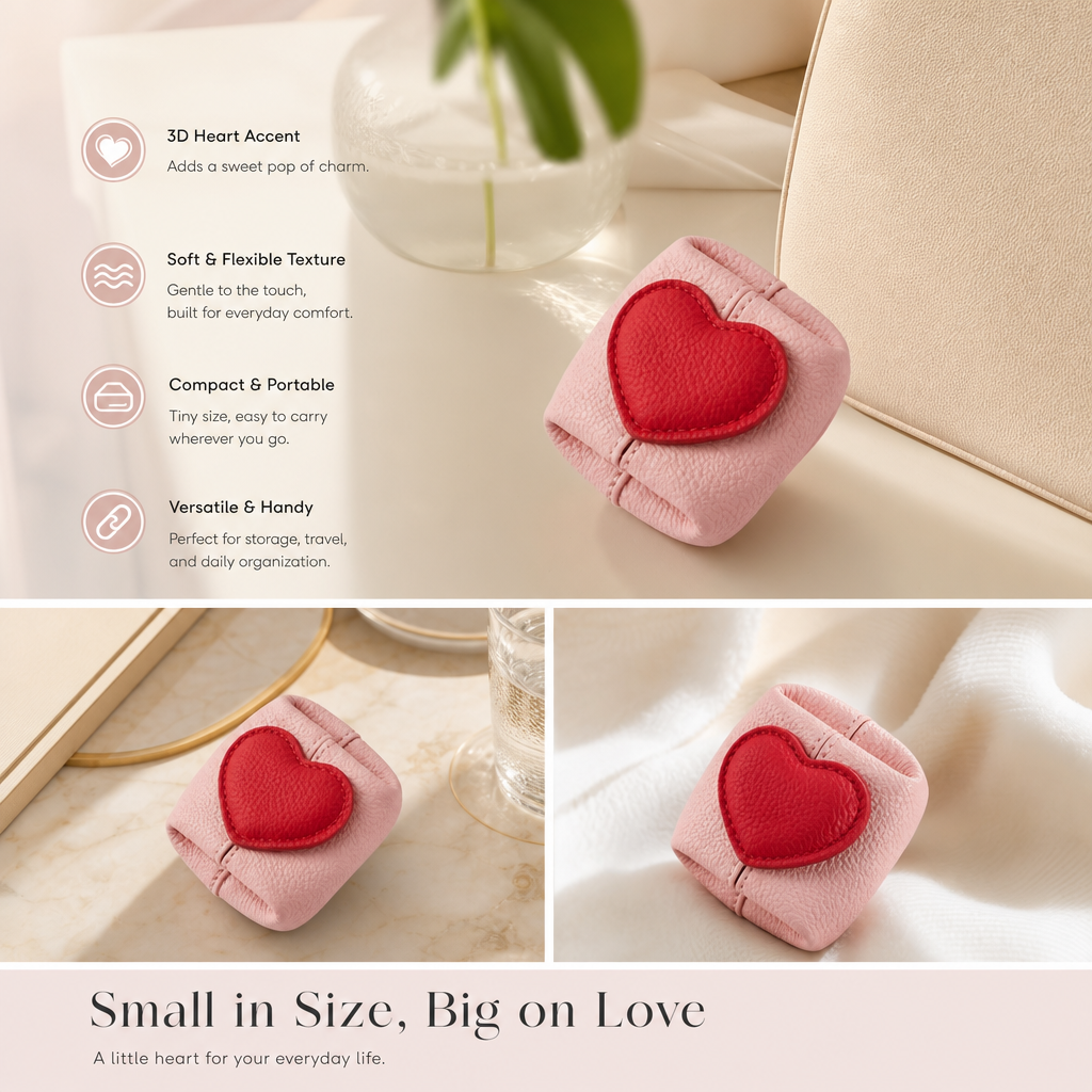 🥹💖A small, divine luxury gift for jewelry lovers --Sweetheart Mini Leather Clutch✨