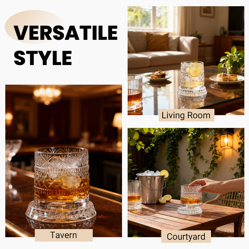 🥛💎Hot Sale 50% OFF✨🔥360° Rotating Whiskey Glass Tumbler